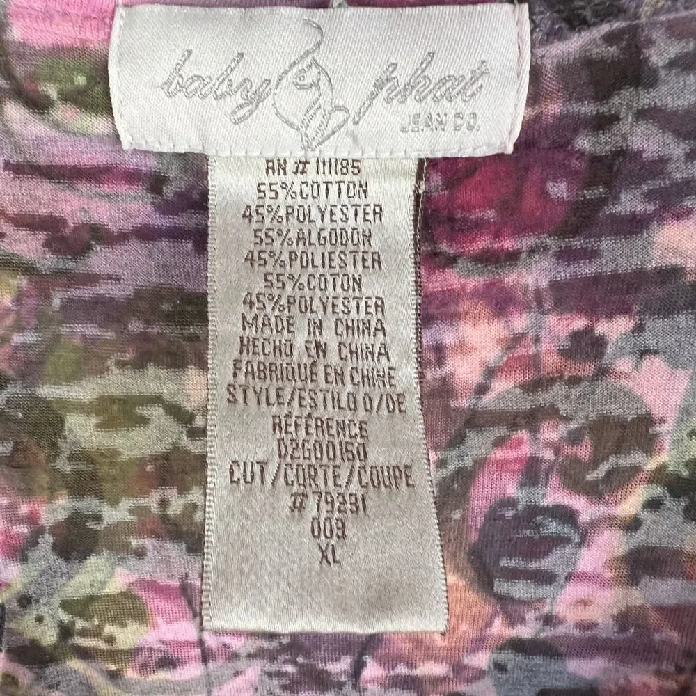 Baby Phat Womens Multicolor Butterfly Fairy Dress Size XL Cottagecore - Picture 2 of 5